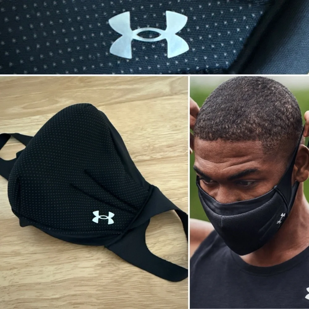 Under Armour Sportsmask, Sports Face Mask, Size L/XL - Black, ISO Chill